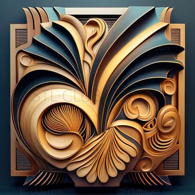 3D model art deco (STL)